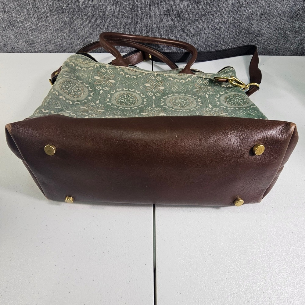 R. Riveter Standard Patton Canvas Leather Shoulder Bag - Wallet Set Mandala EUC - Picture 15 of 15